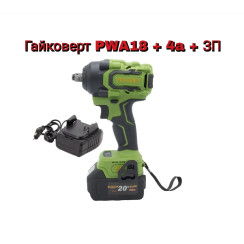 Акумуляторний гайковерт Procraft PWA18 з АКБ 4а і ЗП