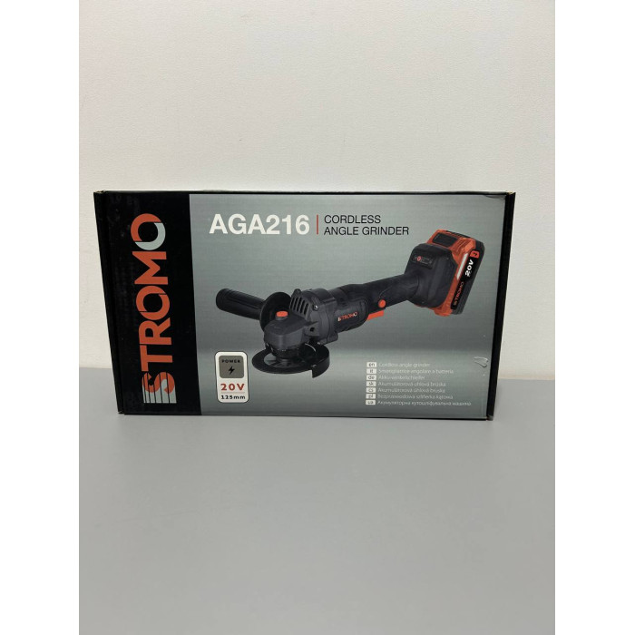 Безщіткова акумуляторна болгарка Stromo AGA216 (із 1 АКБ 20В 4Ah і ЗУ)