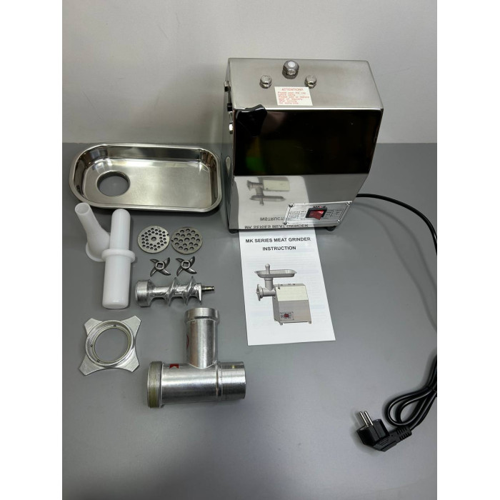 Електрична м'ясорубка МК-8 промислова професійна 220 вольт 2 ножі 2 сітки в комплекті