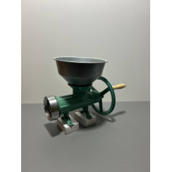Чавунна м'ясорубка 32, промислова, ручна зі шківом під електродвигун
