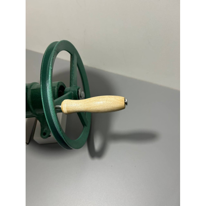 Чавунна м'ясорубка 32, промислова, ручна зі шківом під електродвигун