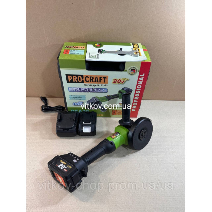 Аккумуляторна Болгарка Procraft PGA-20