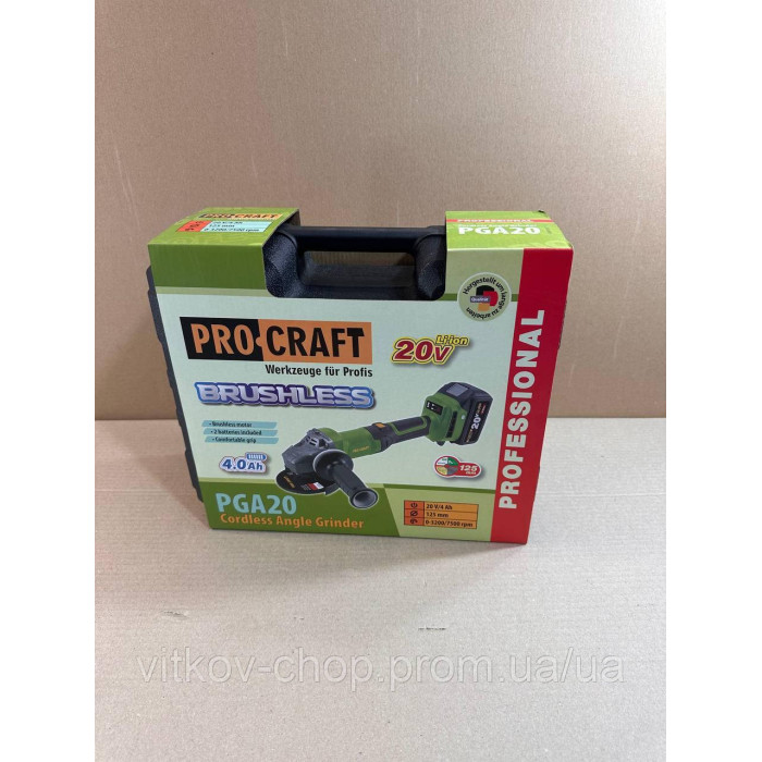 Аккумуляторна Болгарка Procraft PGA-20