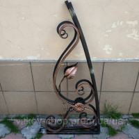 Ковані боковини для козирка 1.0м ( з листочками)