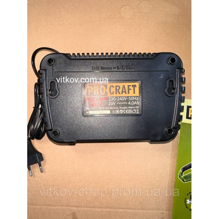 Акумуляторна ланцюгова пилка Procraft PCA 40/2 з 4А і ЗП