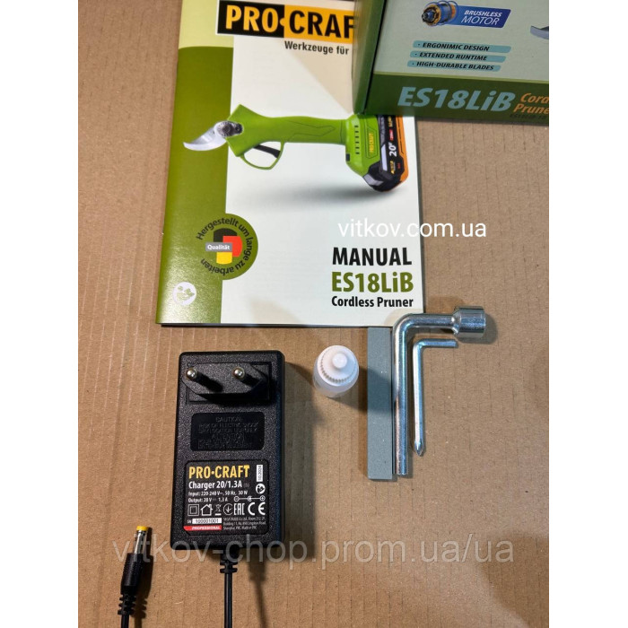 Акумуляторний секатор Procraft ES18LiB
