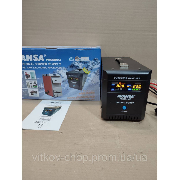 Джерело безперебійного живлення типу ДБЖ (UPS) Avansa-700W 1000Va/12v
