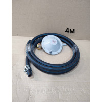 Комплект для газової плити шланг 4м, Пропановий редуктор РДОГ