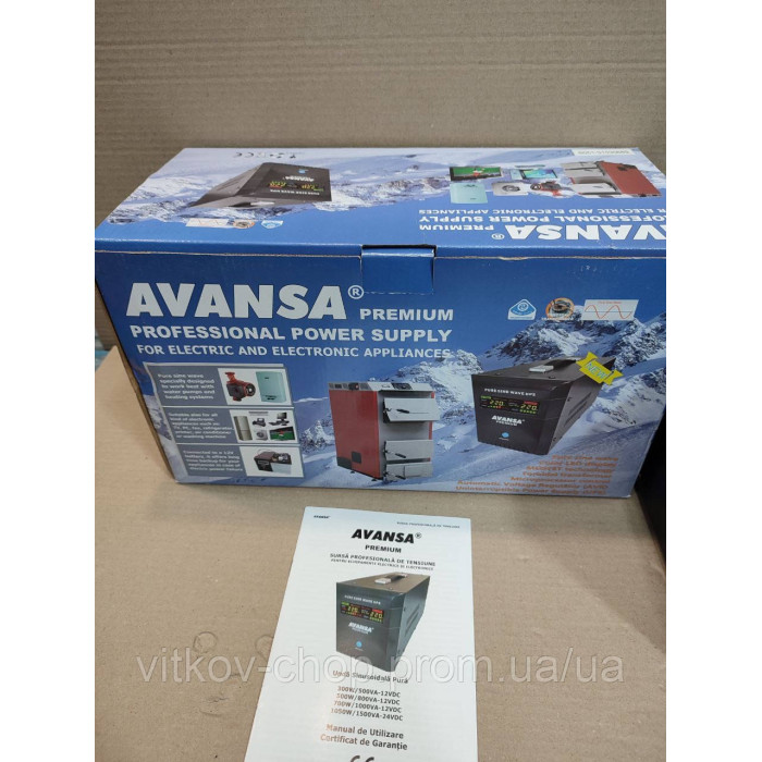 Джерело безперебійного живлення типу ДБЖ (UPS) Avansa-500W 800Va/12v