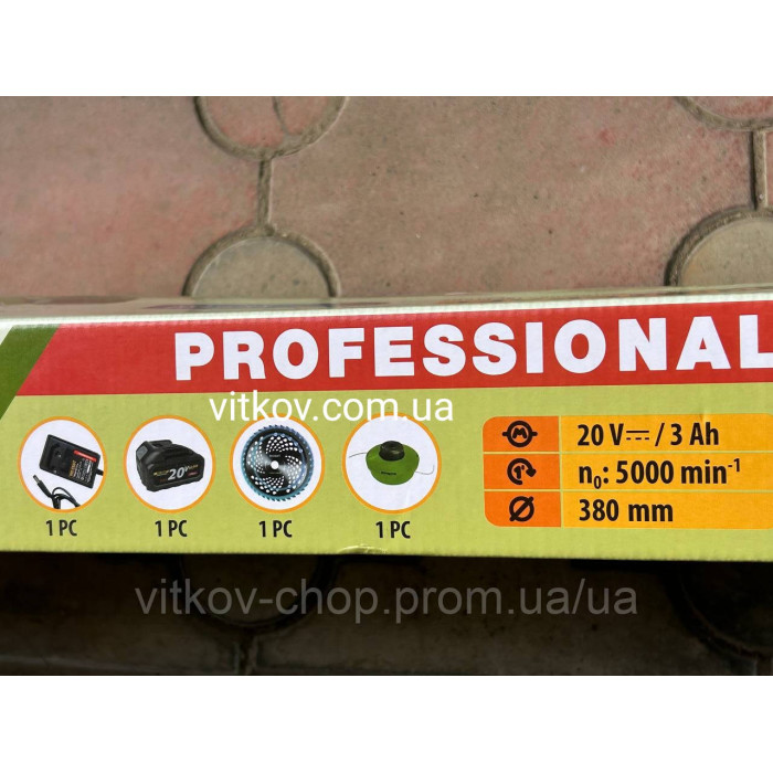 Акумуляторний тример Procraft PTA24BL АКБ 3а зарядний пристрій тример мотокоса  безщітковий двигун