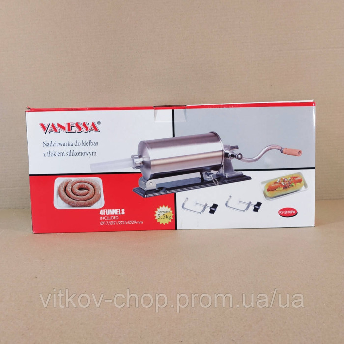 Шприц ковбасний горизонтальний 5.5 кг, Vanessa KY-2010PA