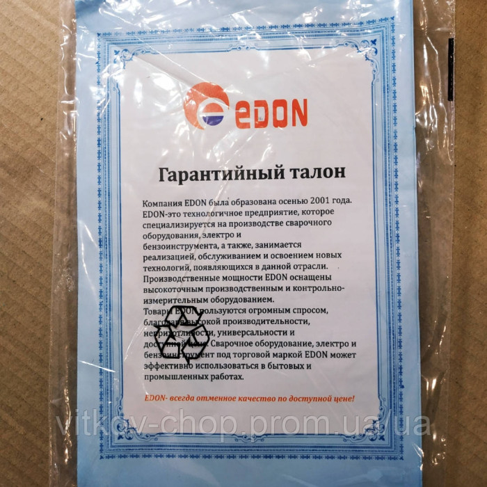 ЗВАРОЧНИЙ ІНВЕРТОР EDON MMA 300C MINI

сварочний апарат