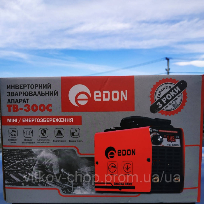 ЗВАРОЧНИЙ ІНВЕРТОР EDON MMA 300C MINI

сварочний апарат