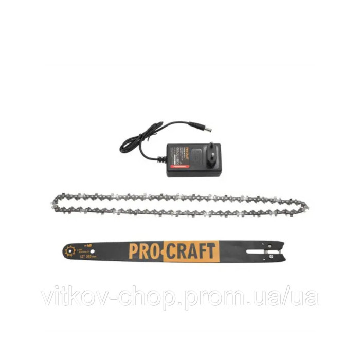 Акумуляторна пила Procraft PKA34 (1 акб та зп) садова міні пила безщітковий двигун