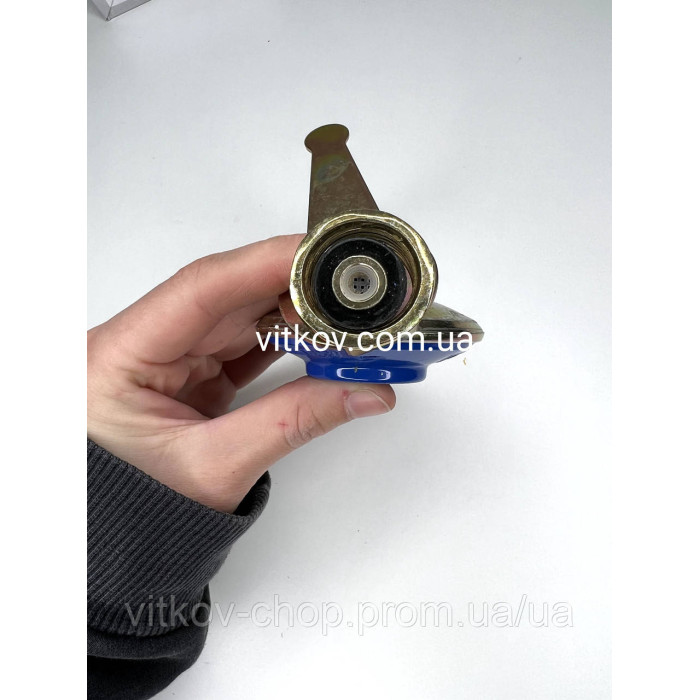 Редуктор пропановий для побутового газового балона,жабка тиск 1.5kg/h, 300mm/SS