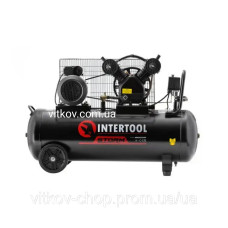 Компресор STORM INTERTOOL PT-0014 [100 л, 3 кВт, 220 В, 10 атм, 500 л/хв, 65циліндрі