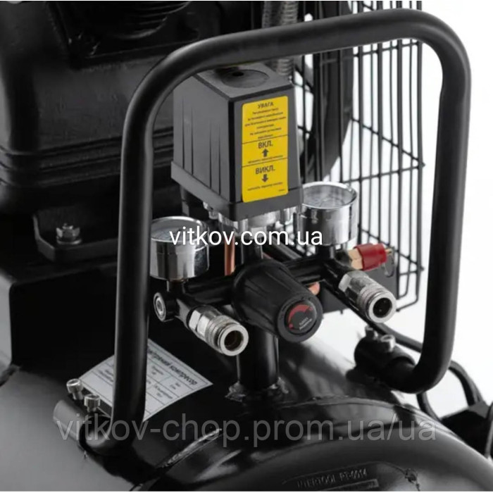 Компресор STORM INTERTOOL PT-0014 [100 л, 3 кВт, 220 В, 10 атм, 500 л/хв, 65циліндрі